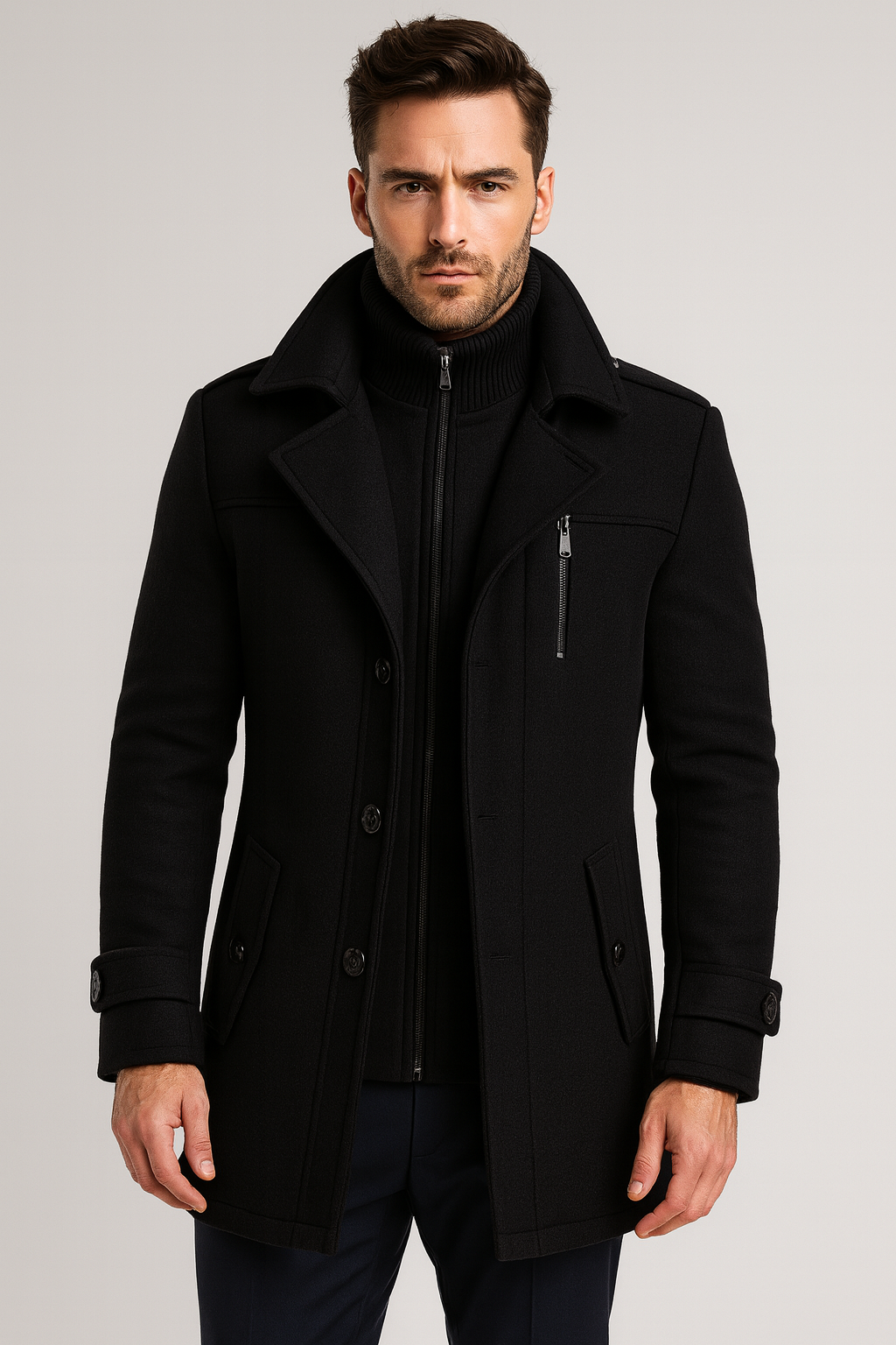 Luxury Wool Coat For Men