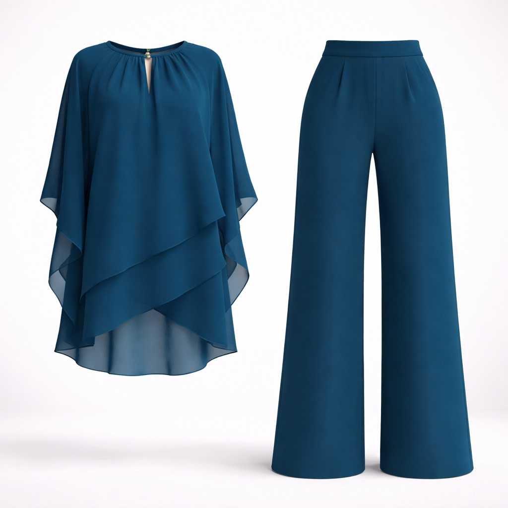 Elegant Layered Two-Piece Set For Women
