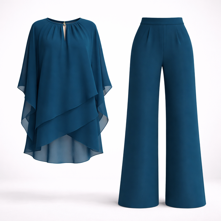 Elegant Layered Two-Piece Set For Women
