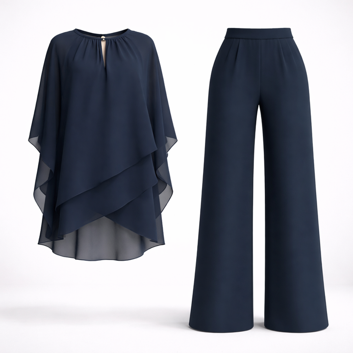 Elegant Layered Two-Piece Set For Women