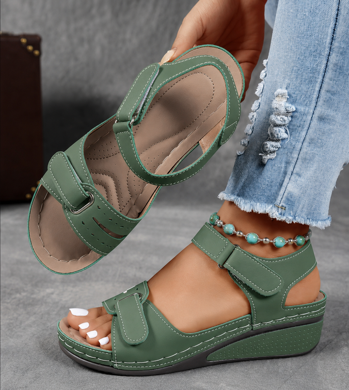Orthopedic Sandals with Wedge Heel