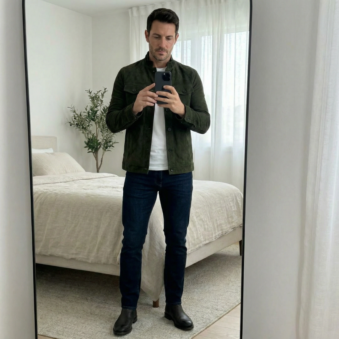 Classic Pocket Suede Jacket