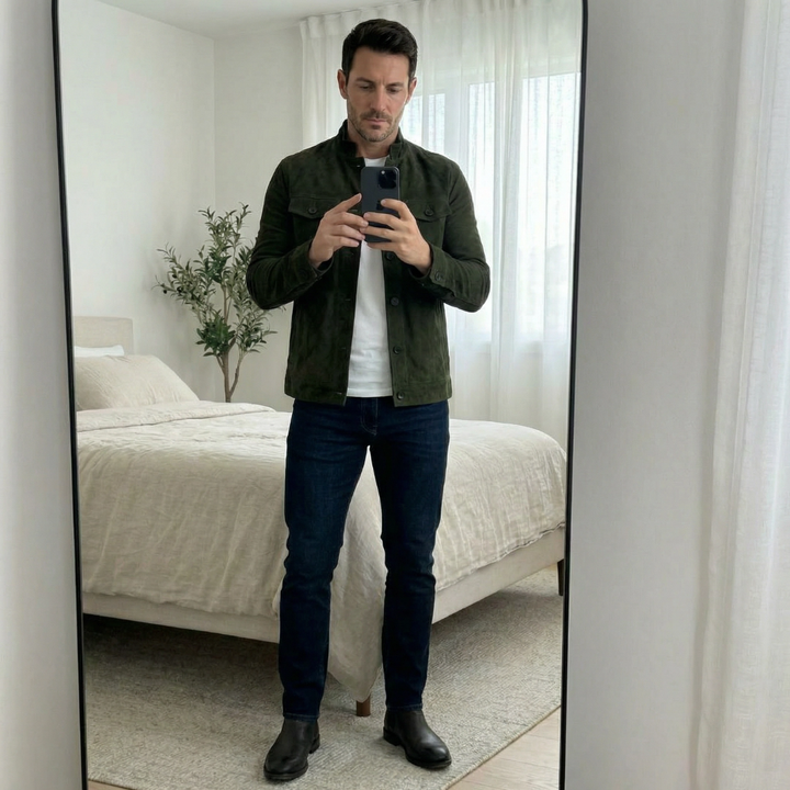Classic Pocket Suede Jacket