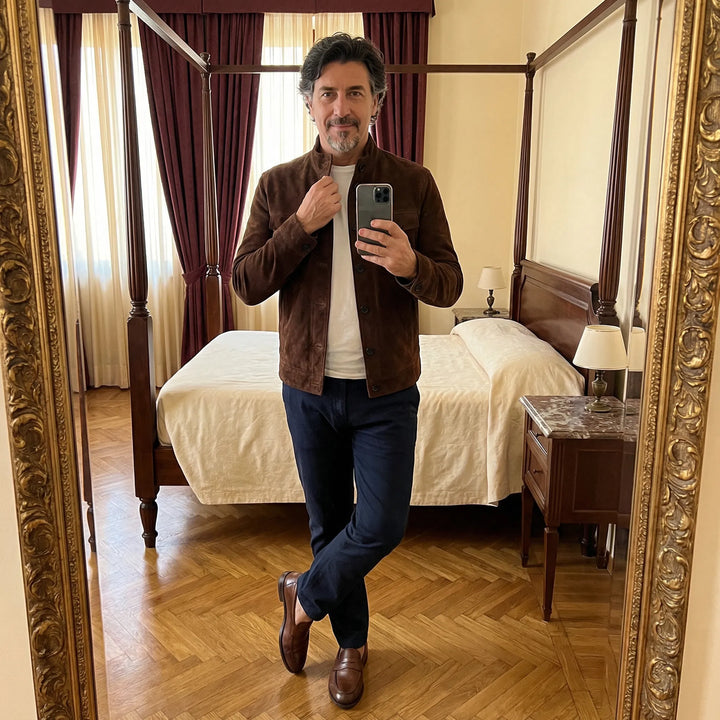Classic Pocket Suede Jacket