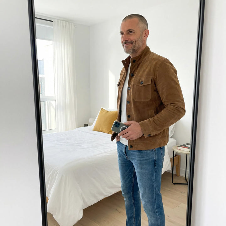 Classic Pocket Suede Jacket