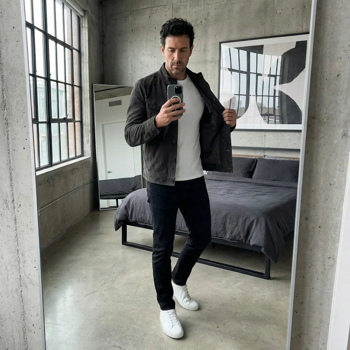 Classic Pocket Suede Jacket