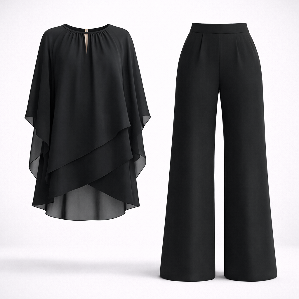 Elegant Layered Two-Piece Set For Women