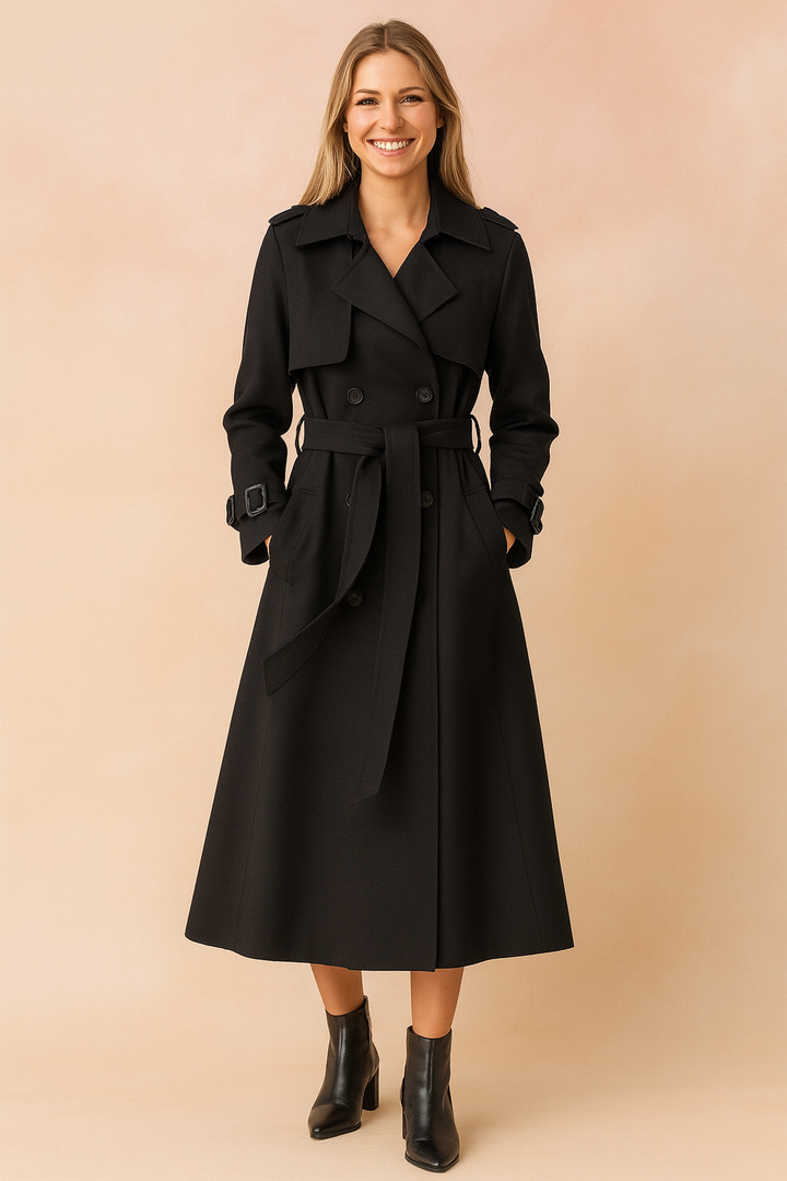 Belted Trench Coat For Women