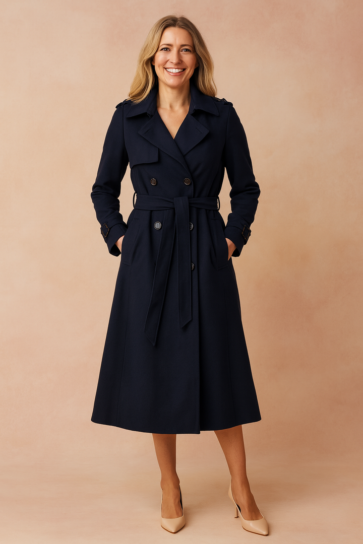 Belted Trench Coat For Women