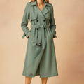 Belted Trench Coat For Women