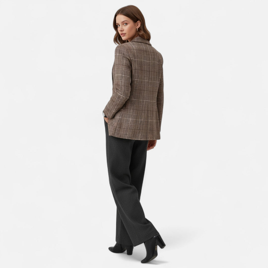 Tailored Check Blazer For Women