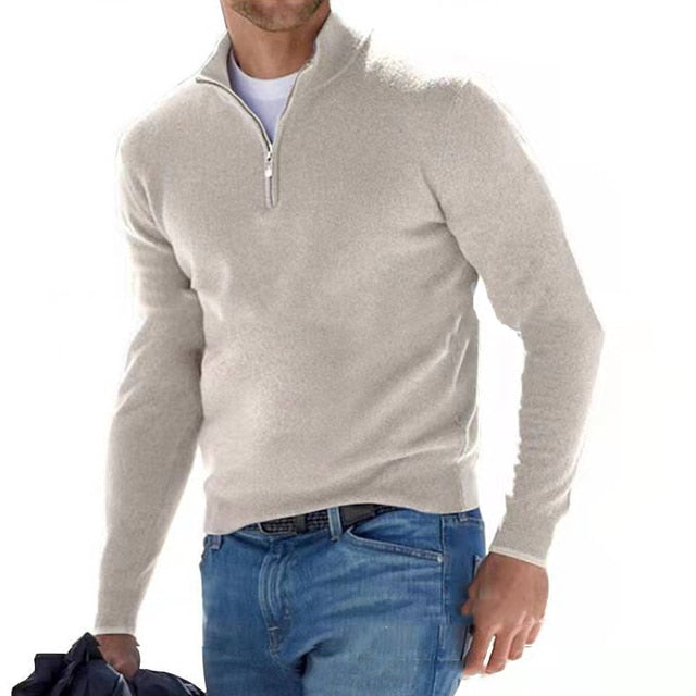 Premium Zip Knit Pullover For Men