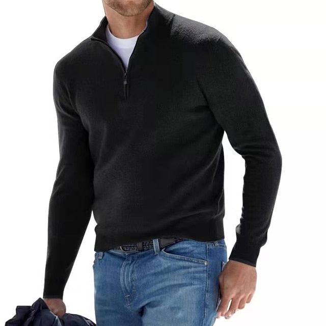 Premium Zip Knit Pullover For Men