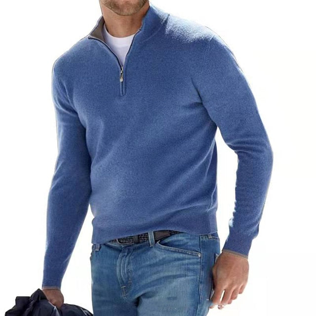 Premium Zip Knit Pullover For Men
