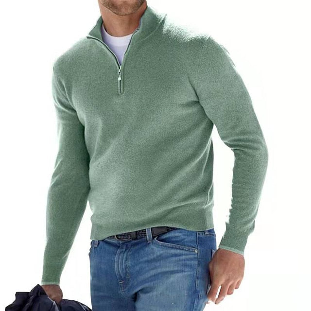 Premium Zip Knit Pullover For Men