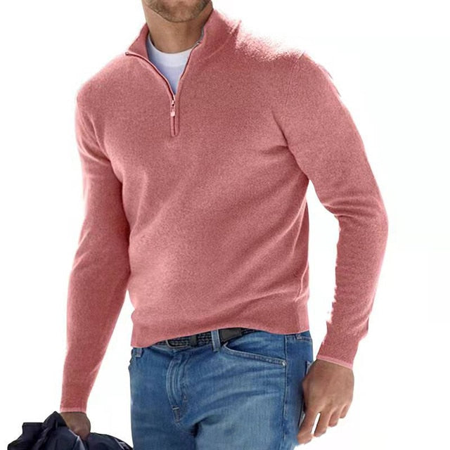 Premium Zip Knit Pullover For Men