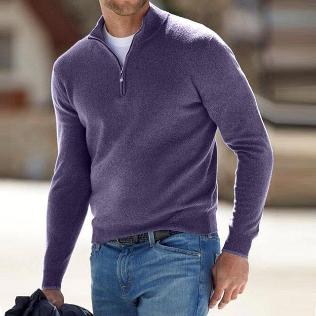 Premium Zip Knit Pullover For Men