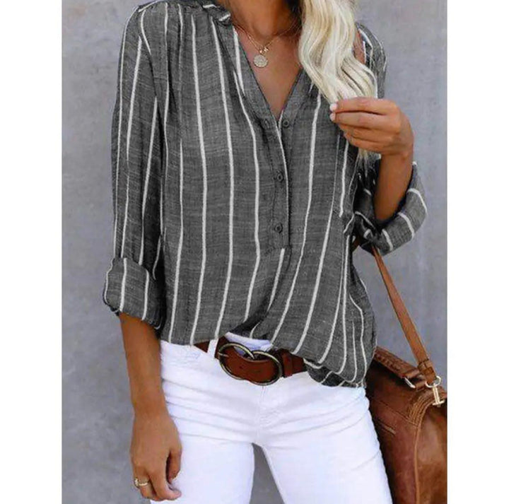 Striped Casual Blouse
