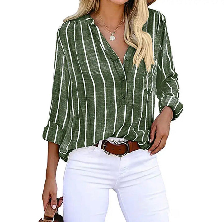 Striped Casual Blouse