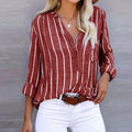 Striped Casual Blouse