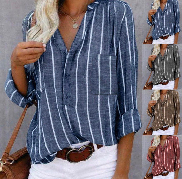 Striped Casual Blouse