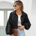 Cropped Corduroy Jacket For Women