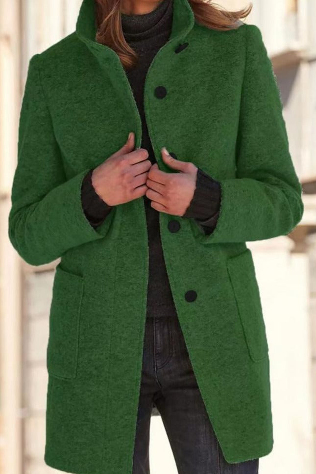 Luxury Wool Blend Coat For Women