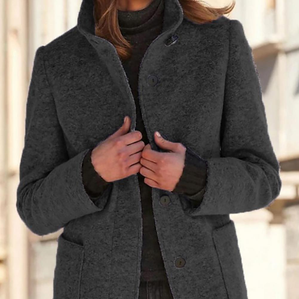 Luxury Wool Blend Coat For Women