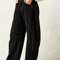 Leopard Print Barrel Jeans For Women