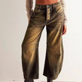 Leopard Print Barrel Jeans For Women