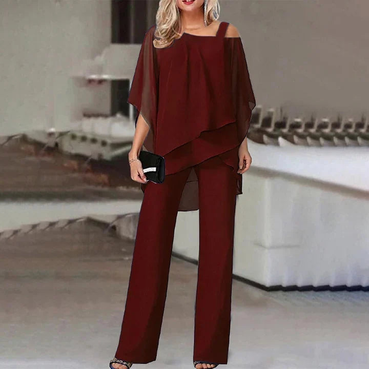 Elegant Layered Two-Piece Set For Women