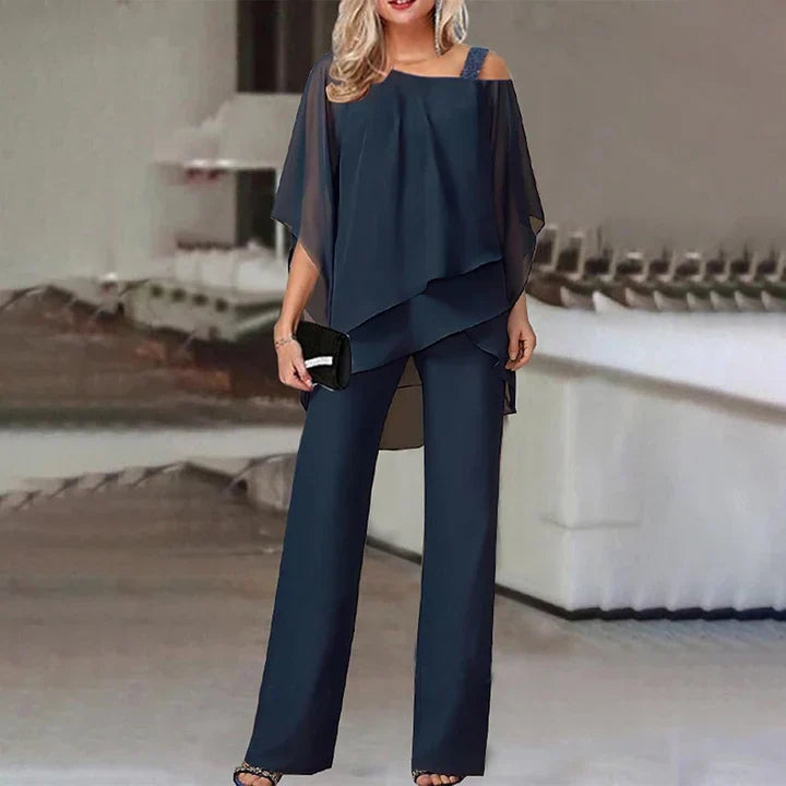 Elegant Layered Two-Piece Set For Women