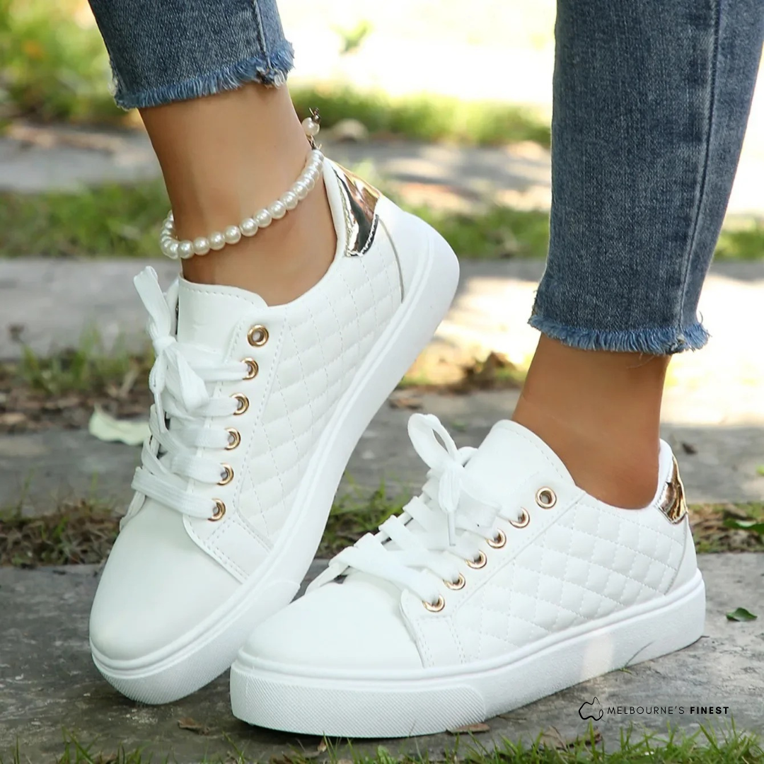 Quilted Casual Sneakers For Women