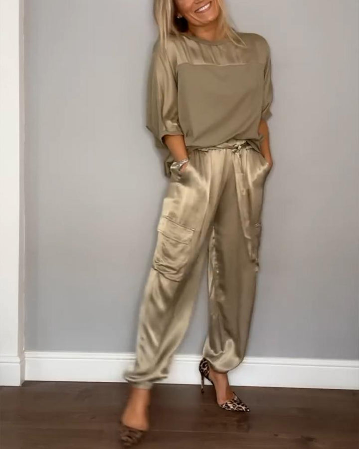 Luxe Satin Co-Ord Set For Women