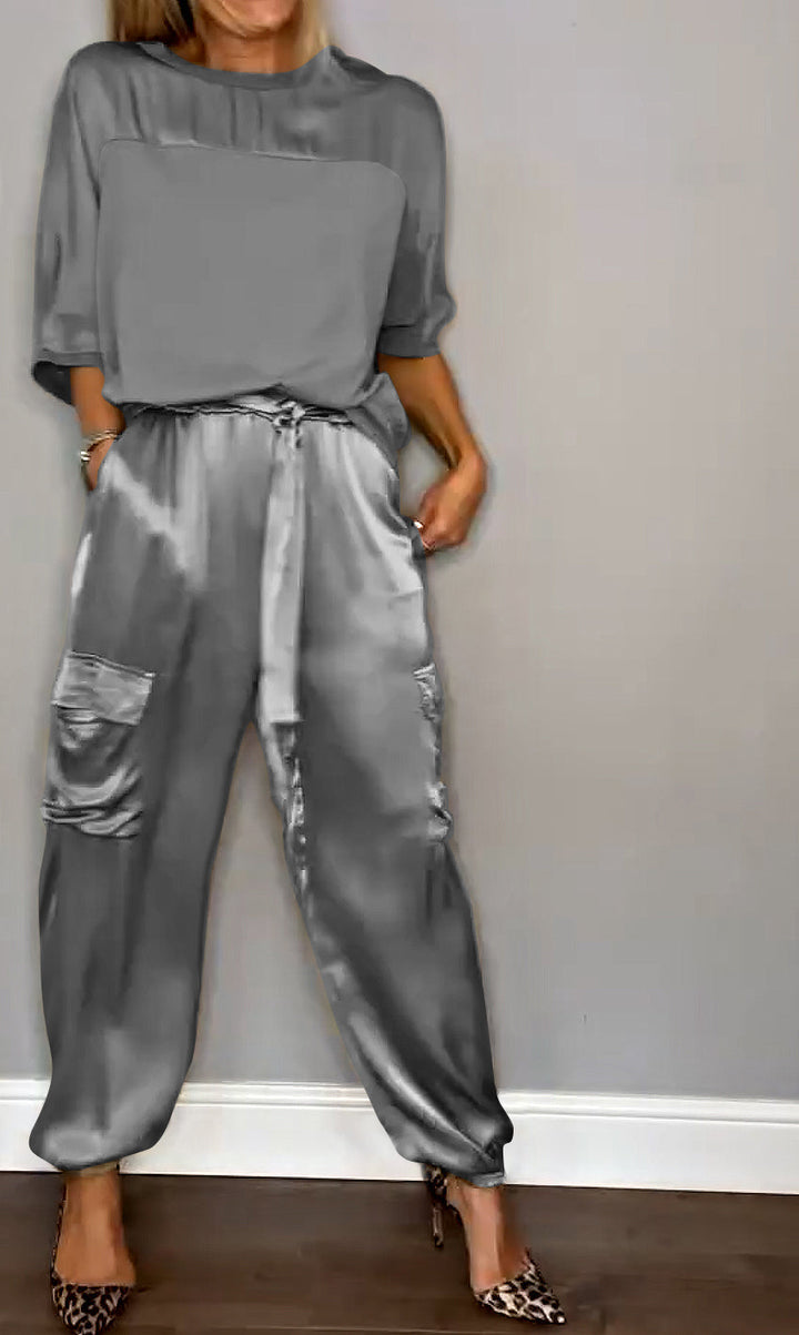 Luxe Satin Co-Ord Set For Women