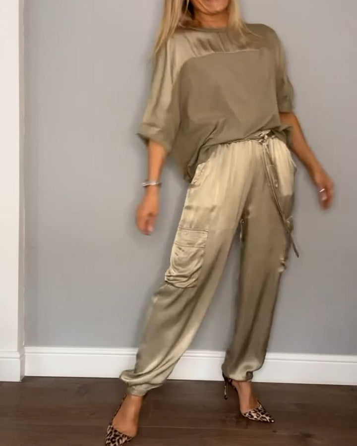 Luxe Satin Co-Ord Set For Women