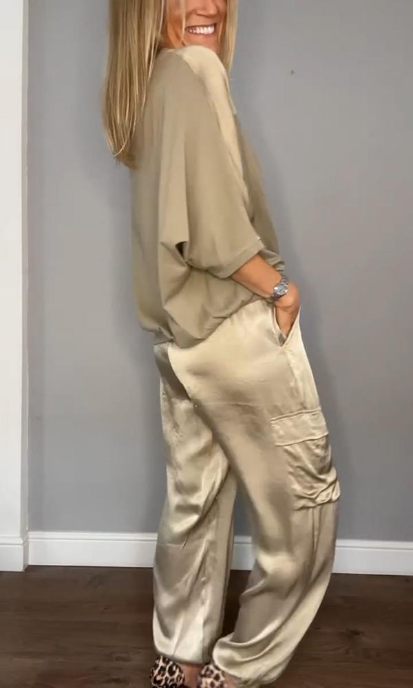 Luxe Satin Co-Ord Set For Women