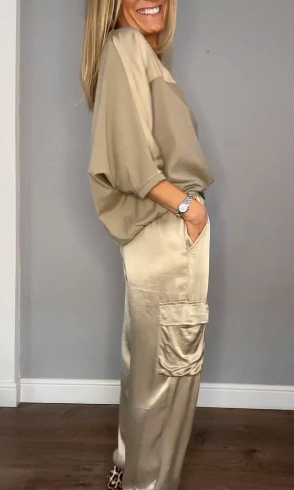 Luxe Satin Co-Ord Set For Women