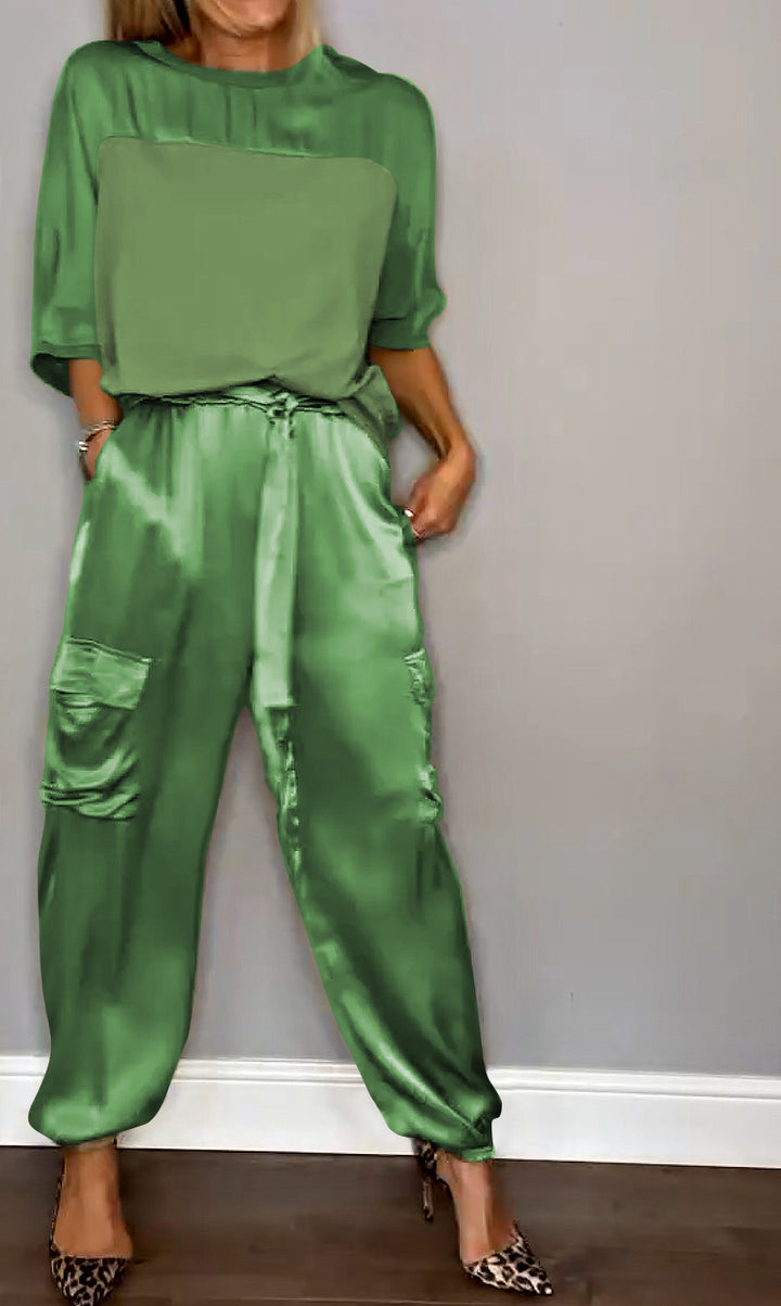 Luxe Satin Co-Ord Set For Women