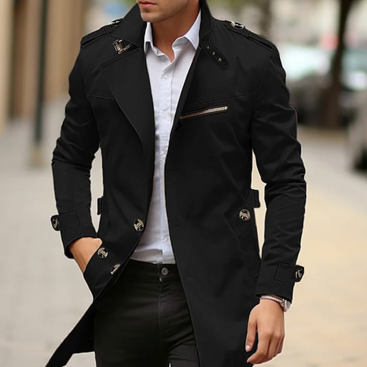 Men's Classic Trench Coat — Lightweight Winter Jacket Australia