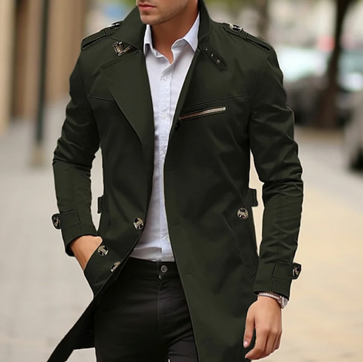 Men's Classic Trench Coat — Lightweight Winter Jacket Australia