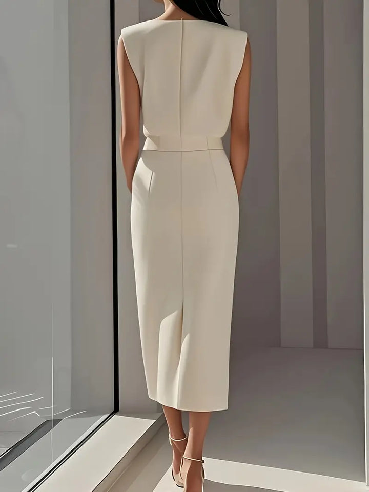 Midi Dress with Side Slit