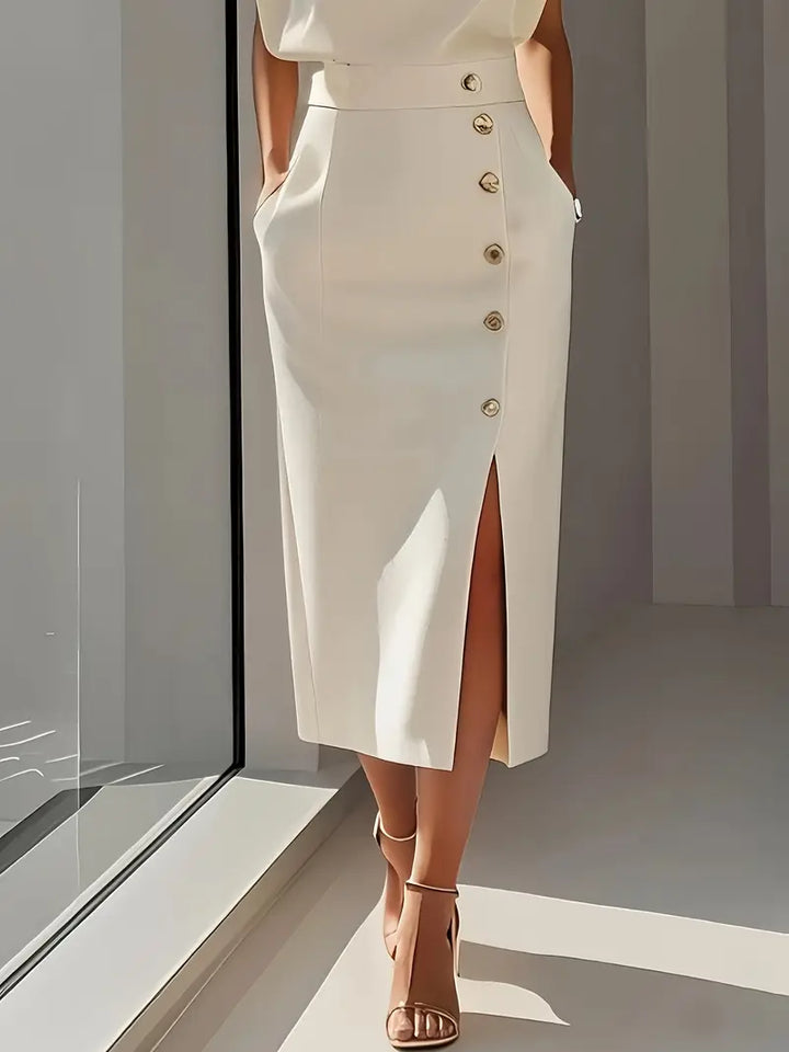 Midi Dress with Side Slit