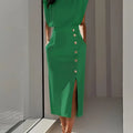 Midi Dress with Side Slit