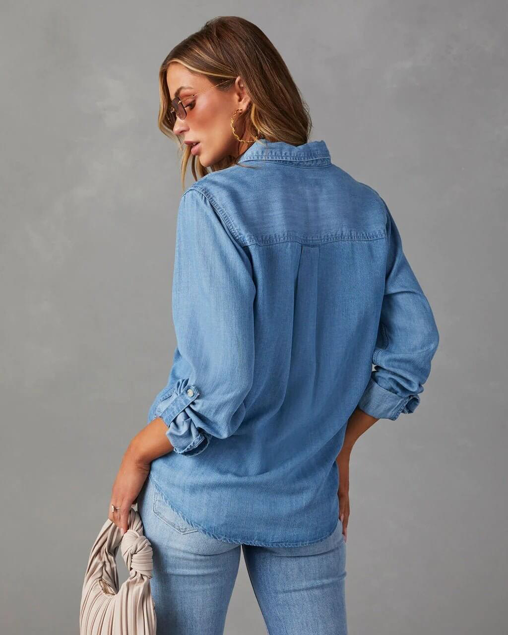 Casual Denim Shirt For Women