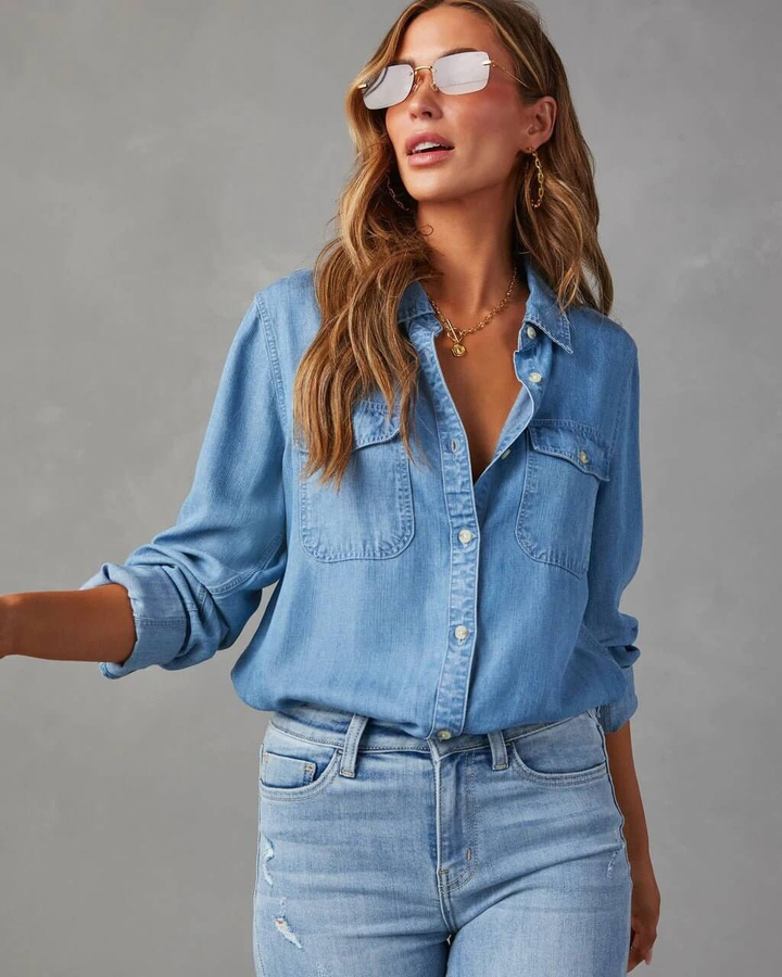 Casual Denim Shirt For Women