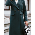 Elegant Wool Blend Long Coat For Women