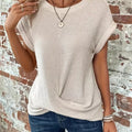 Waffle Knit Casual Tee