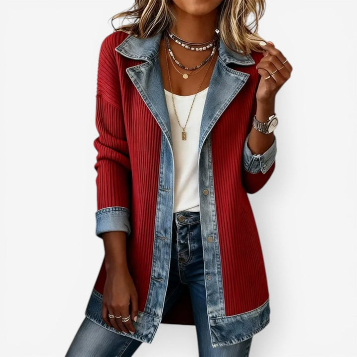 Elegant Layered Collar Button Jacket