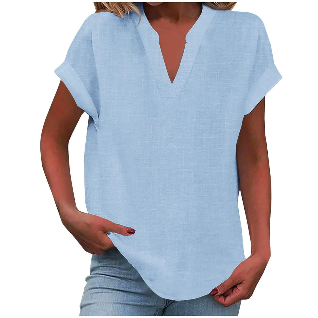 Relaxed V-Neck Blouse